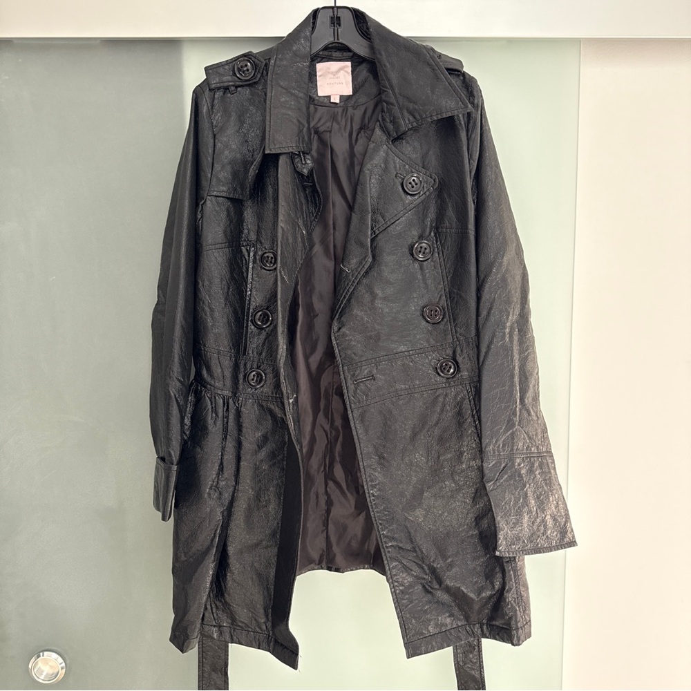 Romeo & Juliet Couture Black Trench Coat